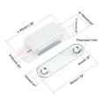 thumbnail image 2 of Uxcell Magnetic Latches Catch with Strike Plate Plastic White 12 Pack, 2 of 6