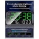 thumbnail image 4 of 8.4In Large Digital Wall Clock,Led Alarm Clock with Digits,Green, 4 of 5