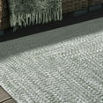 thumbnail image 5 of Superior Two-Toned Braided Indoor/ Outdoor Area Rug, Fog Green/ White, 6' x 9', 5 of 7