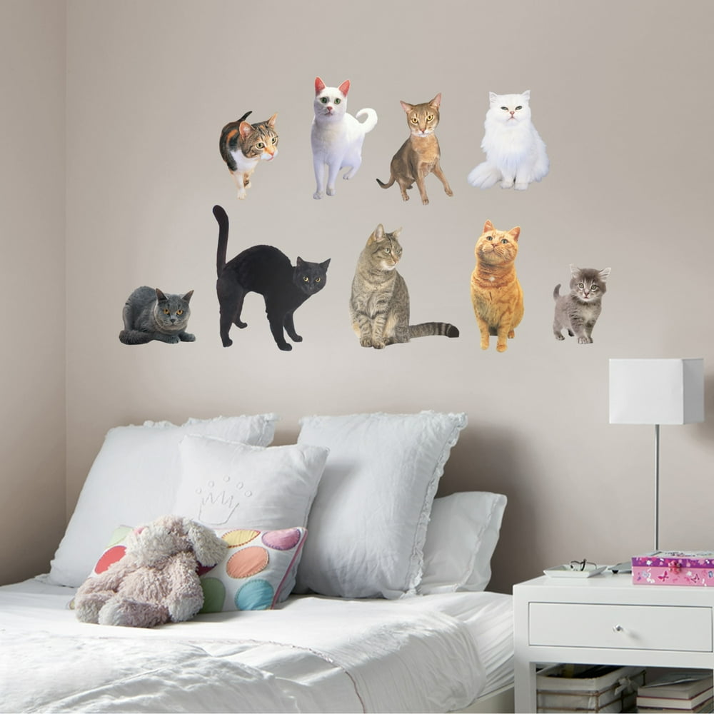 Fathead Cats LifeSize Animal Removable Wall Decal