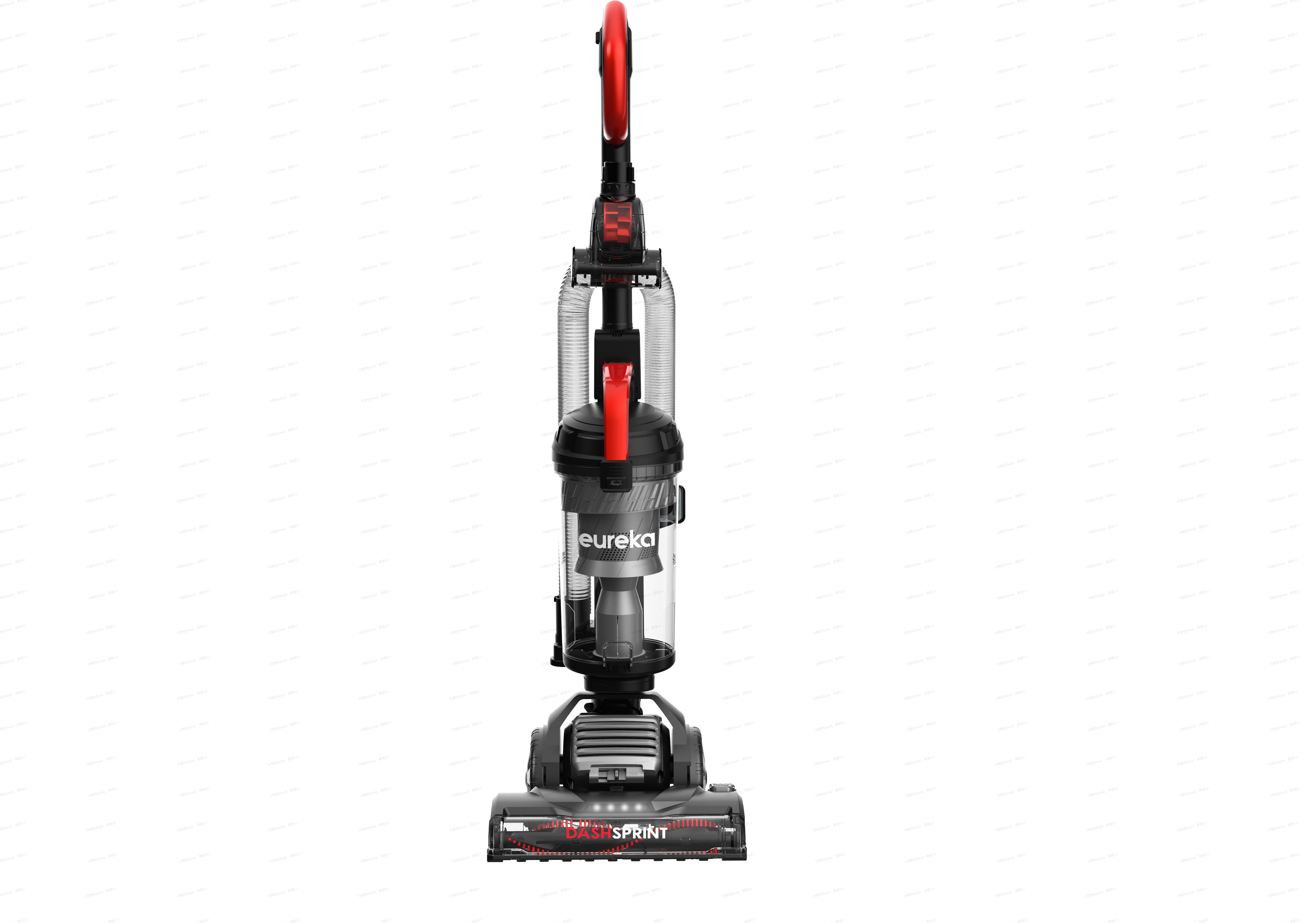 Eureka Dash-Sprint Upright Vacuum, Dual Motor, Lightweight, Pet Turbo, LED Headlights, Black and Red, NEU610