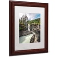 thumbnail image 2 of Trademark Fine Art 'Nairn Falls' Canvas Art by Pierre Leclerc, White Matte, Wood Frame, 2 of 4