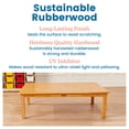 thumbnail image 6 of ECR4Kids 48in x 30in Rectangular Hardwood Table with 14in Legs, Childrens Furniture, Honey, 6 of 9