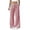 Red, variant on Tbopshirt Women Striped Linen Blend Wide Leg Pants Elastic Drawstring Lace-Up High Waist Pull On Trousers with Pockets for Summer Beach Casual,Green,Size:S-XXL