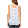 thumbnail image 2 of Marble Marbled Paper Juniors Flowy Side Slit Tank Top Light Blue SM, 2 of 2