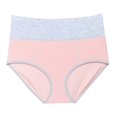 thumbnail image 4 of 3 Pcs Women's Cotton Underwear High Waisted Stretch Briefs Soft Breathable Panties Ladies Full Coverage Brief Plus Size, 4 of 5