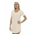 thumbnail image 2 of Women's Casual Dress Loose Fit V-Neck Nightgown Short-sleeved V Neck by Lunarable, 2 of 2