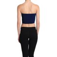 thumbnail image 3 of TheMoogan Women's Basic Layering Seamless Bra Crop Tube Top Bandeau Strapless Bralette, 3 of 7