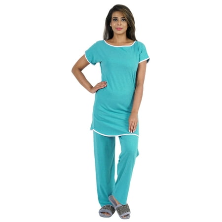 

Bimba 2pc Pajama Set For Women 100% Cotton Nightwear Set Plain Sleepwear