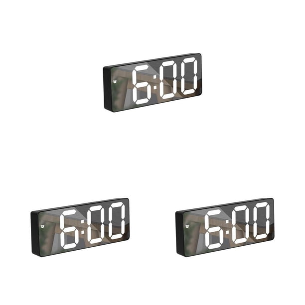 Reloj despertador Digital Yuarrent electrónico con termómetro control de voz Tipo 2