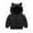 Black, variant on CPNG Boys Girls Winter Down Coats Puffer Padded Jacket for Toddler Kids Light Puffer Padded Jacket Light Cute Bear Ears with Hoods Clothing Outerwear
