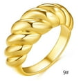 thumbnail image 1 of Anillos para mujer, regalos para mujer, nuevo anillo roscado para hombre y mujer, anillos de pareja, anillo chapado en oro, anillo de moda., 1 of 4
