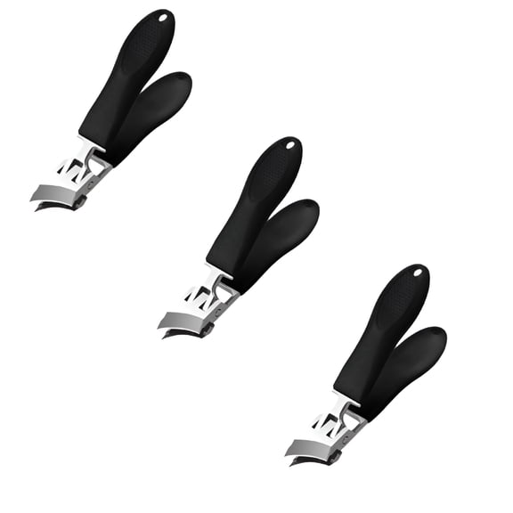 EXLEAF Angled Head Nail Clippers Seniors Thick Nails Toenail Wide Opening Heavy Duty Men