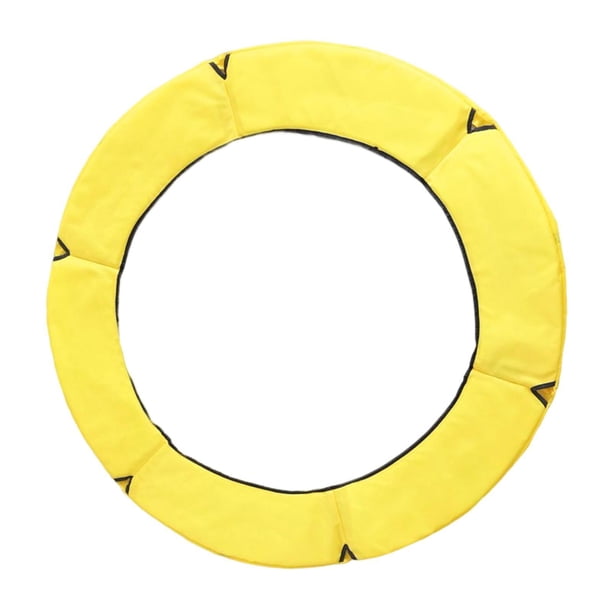 Eigraketly Almohadilla de repuesto para trampolín, cubierta de resorte acolchada de seguridad Ropa Deportiva, Zapatos Amarillo 1.5 m