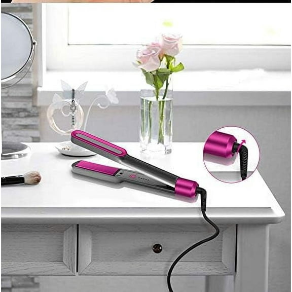 New Hair Iron Flat 3D Rotating Professional PTC Heat Hair Straightener Iron&Curling 2 in 1 Flat Iron Hair Curler Styling Tools