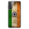 thumbnail image 1 of DistinctInk Clear Shockproof Hybrid Case for Galaxy S21+ PLUS 5G (6.7" Screen) - TPU Bumper, Acrylic Back, Tempered Glass Screen Protector - India Old Flag Indian - Show Your Love of India, 1 of 2