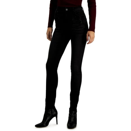 INC Womens Rhinestone High Rise Skinny Jeans