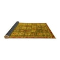 thumbnail image 2 of Ahgly Company Indoor Rectangle Abstract Yellow Modern Area Rugs, 2' x 5', 2 of 4