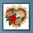 thumbnail image 1 of Pintura de diamante 5D DIY Kit de taladro en forma especial parcial Corazón Decoración del hogar JShteea El nuevo, 1 of 9