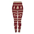 thumbnail image 4 of purcolt Ugly Christmas Leggings for Women No See Through High Waisted Buttery Soft Reindeer Printed Holiday Tights, 4 of 9