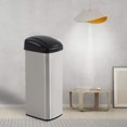 BestOffice 13 Gallon TouchFree Sensor Automatic StainlessSteel Trash