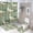 style-421, variant on 4 Pcs Shower Curtain Set Cute Husky Animal Dog Non-Slip Rugs And Toilet Mat Lid Rug Accessories Cute Dog Pets Bathroom Decor Sets for Bathtub Decor 72inch X 72inch