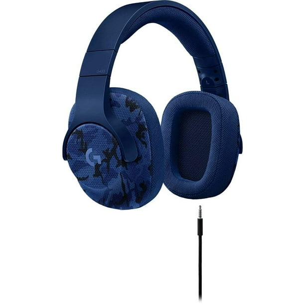 Logitech G433 7 1 Wired Gaming Headset With Dts Headphone X 7 1 Surround For Pc Ps4 Pro Xbox One S Nintendo Switch Camo Blue Walmart Com Walmart Com