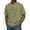 #109Green, variant on Washed Henley Tshirts for Man Distressed Vintage Retro Relaxed Fit Tops Crew Neck Short Sleeve Polo Shirts