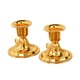thumbnail image 5 of 2 candelabros elegantes, candelabros cónicos decorativos, para chimenea, dormitorio, Festival Oro con lazo, 5 of 9