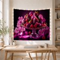 thumbnail image 5 of Luxurious Still Life With Clear Glass Compote Fluted, Mystical Fantasy for Space Lovers, Galaxy Room Decor, Mother's Day Gift, Tapestry Wall Hanging for Bedroom and Dorm, 5 of 7