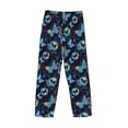 thumbnail image 5 of Goofa Blue Butterfly Printed Soft Pajama Pants for Men, Wide Leg Comfy Casual Lounge Yoga Pants-XX-Large, 5 of 9