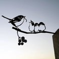 thumbnail image 4 of Courtyard Art Tree Bird Animal Art Garden Metal Tree Arte de acero inoxidable Metal Bird,11 Feliz Sencillez, 4 of 4