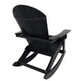 thumbnail image 4 of WestinTrends Tuscany Outdoor Rocking Adirondack Chair (Set of 4), Black, 4 of 10