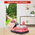 thumbnail image 3 of 6V Electric Bumper Car with 360° Rubber Guard, Dual 15W Motors & Steering Wheel Control, 3 of 6