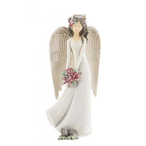 Grasslands Road Holiday Impressions9 1/2" Angel With Flowers Walmart