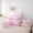 Pink D, variant on Erosebridal Pink Ribbon Bow Girl Bedding Comforter Set 7pcs,Teens Kawaii L Personalized Initial Queen Bedding Sets,Pink Reversible