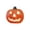 A003- C, variant on Light-Up Jack-O'-Lantern Pumpkin Decoration with Carved Face, 1 Piece, Orange Plastic, for Outdoor Porch, Halloween Prop