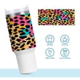 thumbnail image 6 of 40 oz Tumbler with Handle and Straw Lid Soft Color Leopard Print Insulated Vacuum Water Bottle Stainless Steel Travel Cup, 6 of 8