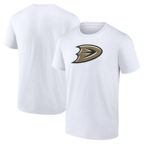 Men's White Anaheim Ducks Secondary Logo T-Shirt
