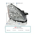 thumbnail image 3 of Spec-D Tuning Clear Headlights Compatible with 2010-2012 Nissan Altima L+R Pair Head Light Lamp Assembly, 3 of 6