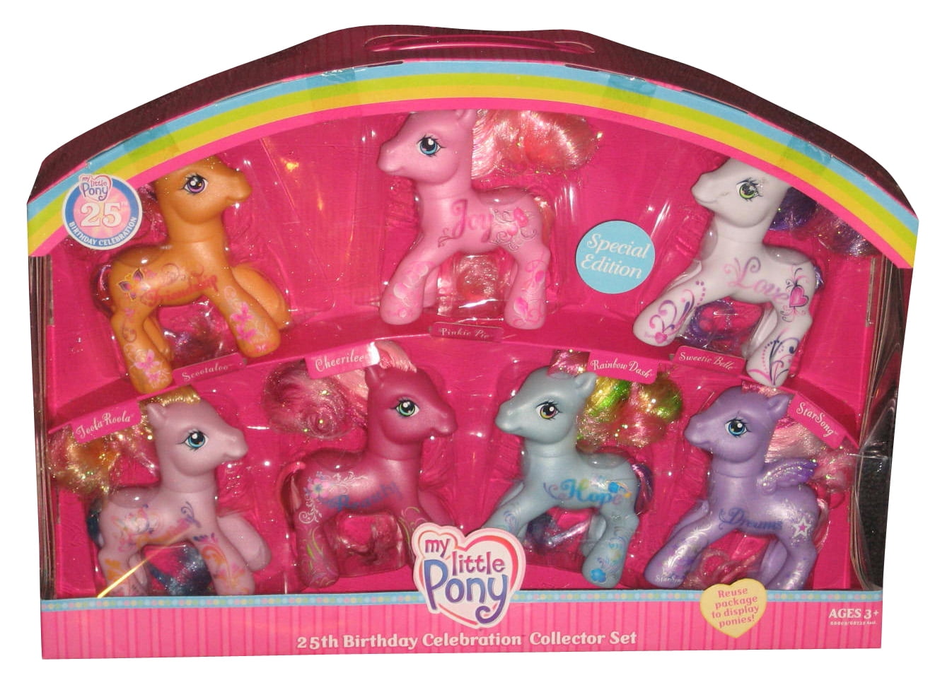My Little Pony 25th Birthday Celebration Anniversary G3 Collectors Toy Figure Set
