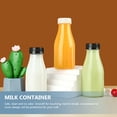 thumbnail image 3 of 10 Pcs Drink Bottle Glass Water for Beverage Empty Juice Bottles Milk Container Travel, 3 of 6