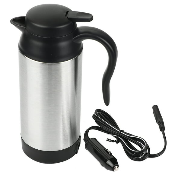 Electric Kettle, Kettle, 12V Spill-proof Double-layer For Coffee With Plastic Handle Temperature Control Tea