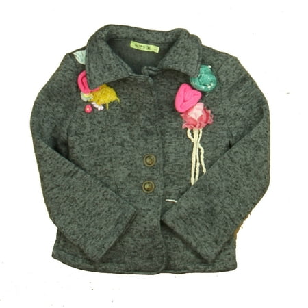 

Pre-owned Little Mass Girls Gray | Pink | Aqua Jacket size: 5T
