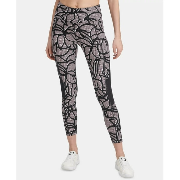 DKNY Sport Entwine Printed Ankle Leggings Size XL
