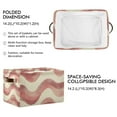 thumbnail image 2 of Yayeee Canvas Storage Basket with Handles for Shelves Fabric Bins Closet Organizer, Soft Pink Pattern, 2 of 8
