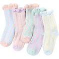 thumbnail image 2 of ZECATL 5 Paires de Chaussettes en Molleton de Corail d'Hiver, 2 of 6