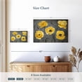 thumbnail image 4 of Elephant Stock Yellow Poppies Wall Art - Horizontal Canvas Wall Art - Living Room Wall Decor - Floral And Botanical Canvas - Gray And Yellow Decor - 12" x 8", 4 of 8