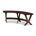 thumbnail image 1 of Banco de comedor Baxton Studio Berlín Curvo moderno de madera con acabado de nogal, 1 of 2