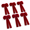 Burgundy-Three-ear Style, variant on 6 Large Bows Formas Tree Red Three-ear